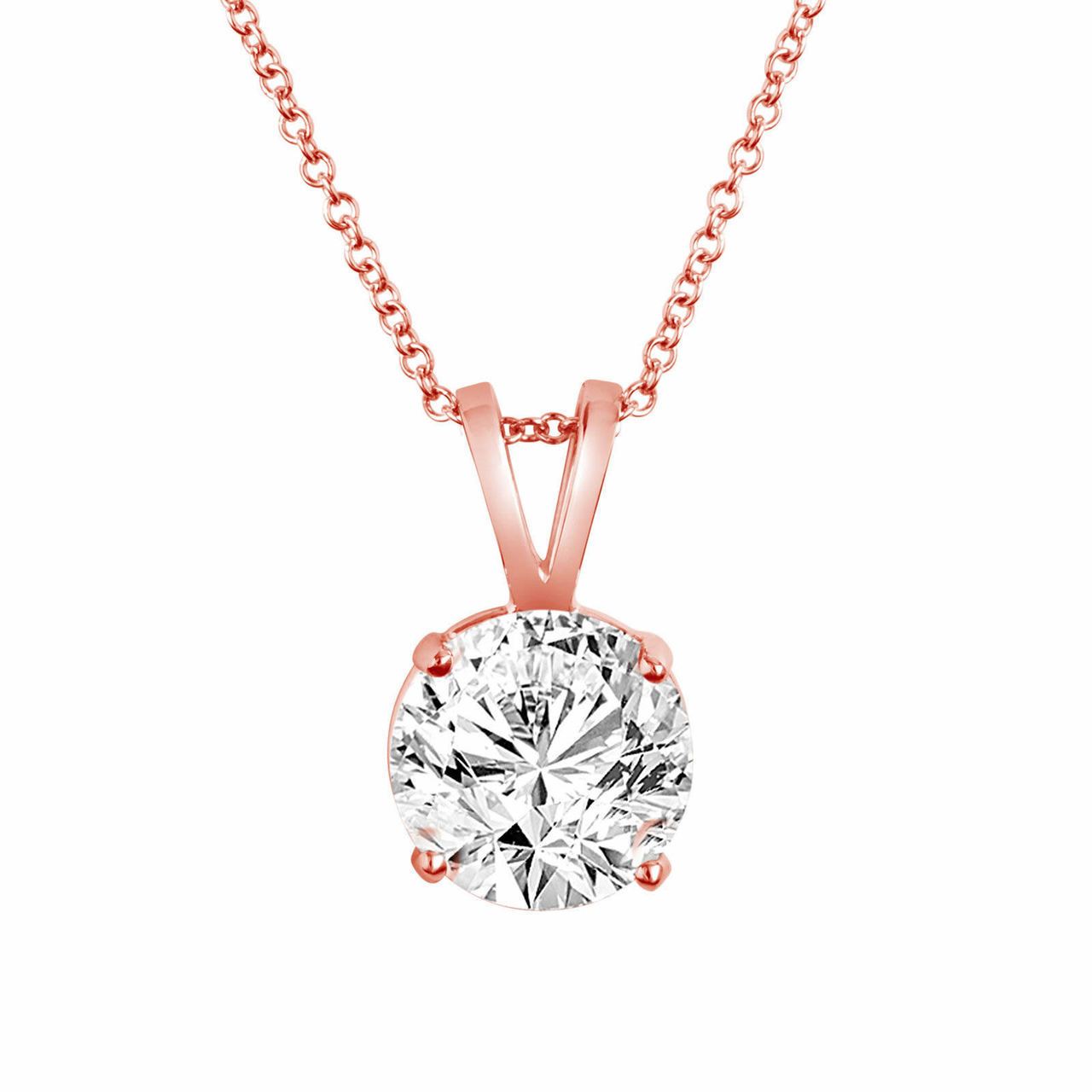 3 CTTW Round Necklace and Earrings Set Made with Crystals by ALILY