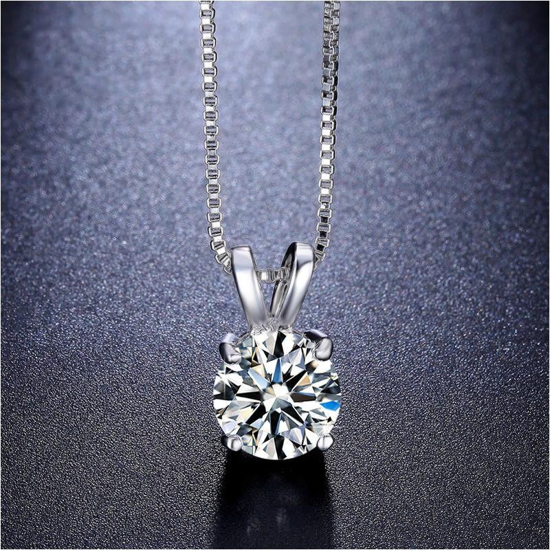 3 CTTW Round Necklace and Earrings Set Made with Crystals by ALILY