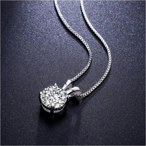 3 CTTW Round Necklace and Earrings Set Made with Crystals by ALILY