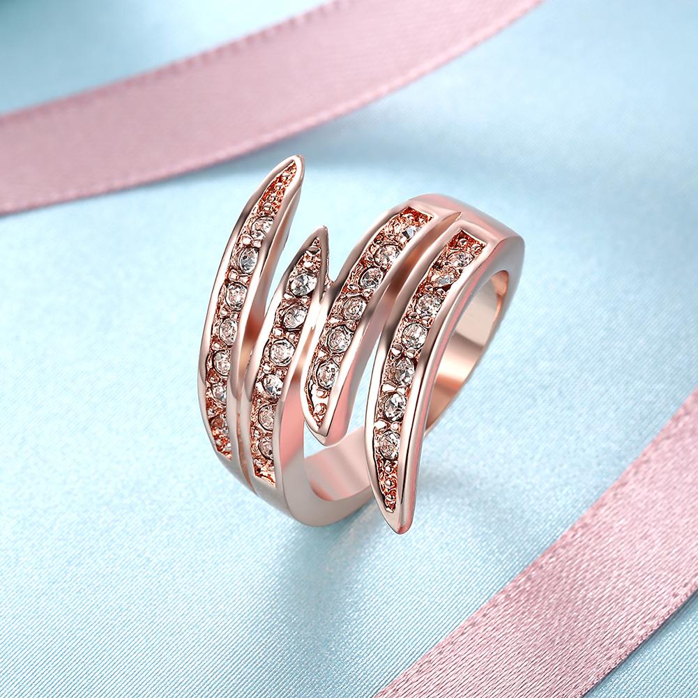 18K Rose Gold Plated Elements Ariana Ring