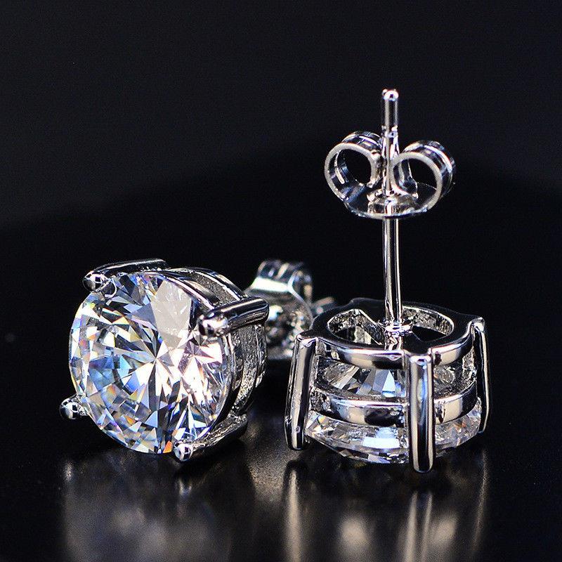 3 CTTW Round Necklace and Earrings Set Made with Crystals by ALILY