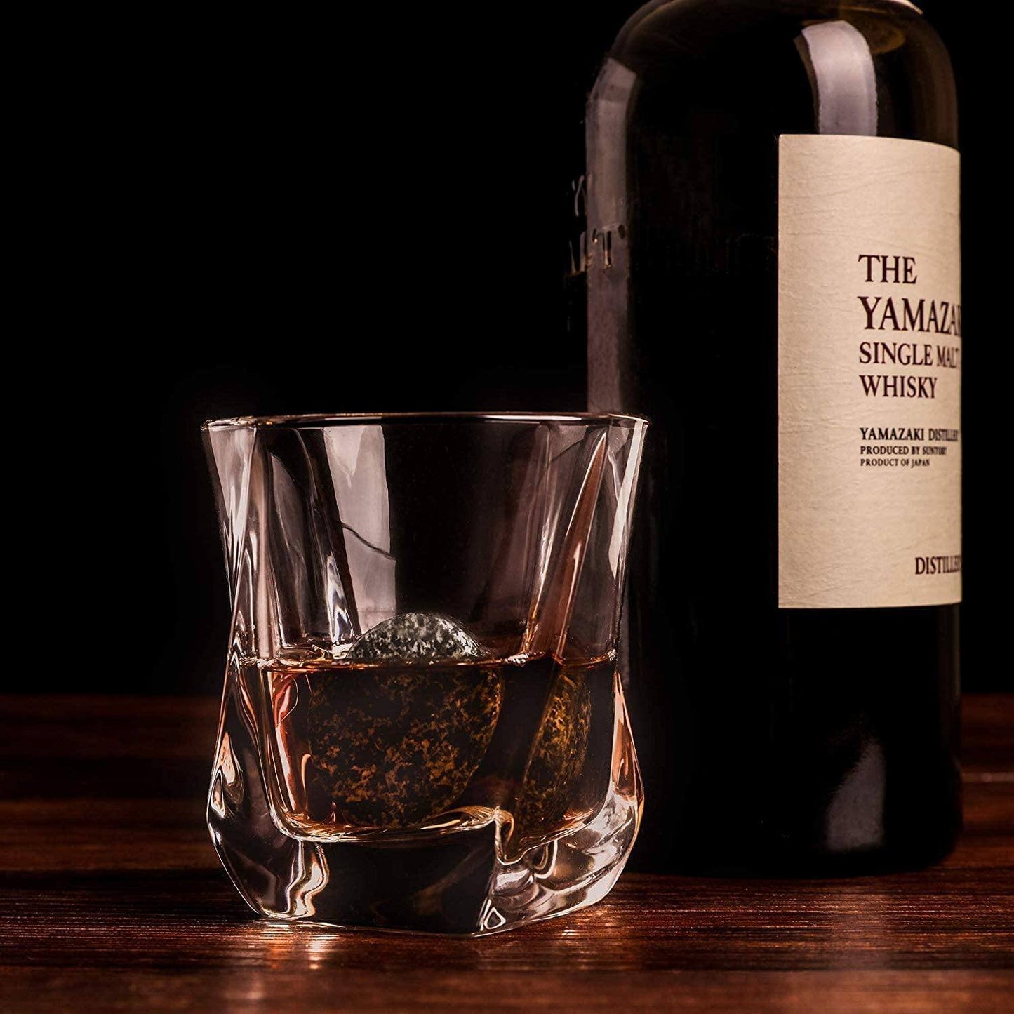 The Connoisseur's Set - Whiskey Stones & Twist Glass Edition